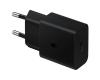 Samsung caricabatterie da rete (15W) con porta Type-C, EPT1510NBEGEU, SENZA CAVO, SOLO PER SGH, Cable Fast Charger, Black,  Output current: 1.670/2.000mA Output voltage: 9V / 1,67 A or 5 V / 2 A  