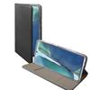 Compatibile Custodia Samsung Galaxy Note20. Satin2, Colore black. apertura a libro, portatessera, chiusura magnetica, funzione stand,taschina portatessere. superficie esterna con una trama intrecciata in leggero rilievo. SATIN2-1872B