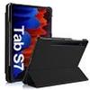 Compatibile Custodia Samsung Galaxy Tab S8 11.00 pollici (SM-X700/X706), Tab S7 11 pollici (SM-T870/T875) colore black.. a libro,  Custodia Tri-fold stand con chiusura magnetica e funzione sleep. CP1876B1