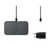 Samsung Wireless Charger Caricabatterie per dispositivi mobili. EPP5400TBE, nero. con adattatore. Pad Wireless Samsung DUO Pad  