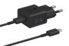 Samsung caricabatterie da rete (25W) con porta Type-C e cavo Type-C,  EPT2510XBEGEUFast Charger,   25 W, BLACK  