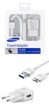 Samsung caricabatterie da rete EPTA10EWEQG white per Galaxy Note3 - Input: 100-240V / 0,35A - Output: 5V / 2000mA