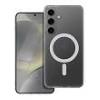 Compatibile Custodia Samsung Galaxy S24 FE. Magnet 3 in silicone con magnete ricarica wireless. Colore trasparente. MAG32162T