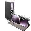 Compatibile Custodia Honor Magic 7 Lite. Satin2, Colore black. apertura a libro, portatessera, chiusura magnetica, funzione stand,taschina portatessere. superficie esterna con una trama intrecciata in leggero rilievo. SATIN2-2198B