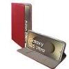 Compatibile Custodia Samsung Galaxy S25 Ultra. Satin2, Colore red. apertura a libro, portatessera, chiusura magnetica, funzione stand,taschina portatessere. superficie esterna con una trama intrecciata in leggero rilievo. SATIN2-2180R