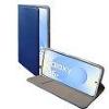 Compatibile Custodia Samsung Galaxy S25 Plus. Satin2, Colore blue. apertura a libro, portatessera, chiusura magnetica, funzione stand,taschina portatessere. superficie esterna con una trama intrecciata in leggero rilievo. SATIN2-2179BL