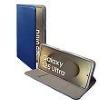 Compatibile Custodia Samsung Galaxy S25 Ultra. Satin2, Colore blue. apertura a libro, portatessera, chiusura magnetica, funzione stand,taschina portatessere. superficie esterna con una trama intrecciata in leggero rilievo. SATIN2-2180BL