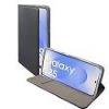 Compatibile Custodia Samsung Galaxy S25. Satin2, Colore black. apertura a libro, portatessera, chiusura magnetica, funzione stand,taschina portatessere. superficie esterna con una trama intrecciata in leggero rilievo. SATIN2-2178B