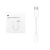 Apple adattatore da Type-C a Jack 3,5 mm | Bianco Il suo cavetto è rivestito in robusto tessuto intrecciato. MW2Q3ZM/A