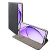Compatibile Custodia Oppo A40m, Oppo A40, Oppo A60 5g. Satin2, Colore black. apertura a libro, portatessera, chiusura magnetica, funzione stand,taschina portatessere. superficie esterna con una trama intrecciata in leggero rilievo. SATIN22176B