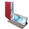  Compatibile Custodia Apple iPhone 17 Pro. Satin2, Colore red. apertura a libro, portatessera, chiusura magnetica, funzione stand,taschina portatessere. superficie esterna con una trama intrecciata in leggero rilievo. SATIN2-2220R