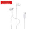 Compatibile Auricolare stereo Pulse In-Ear Type-C white, con tasto risposta multifunzione, microfono e controllo volume. Effetto suono hi-fi - Suono HD - controllo musicale tramite tasto.
Lunghezza cavo: cm 120 E300-W