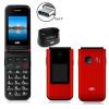 CDR C38R 2G Cellulare Dual sim senior GSM Quad band colore red. Display interno da 2.4 pollici. esterno 1.77 pollici Connettore Type-C. Torcia. Tasto SOS. Alto volume suoneria. Rom 32 MB con espansiNon imponibile co.6, lett.b e c, art.17 DPR 633/72"  