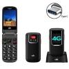 CDR-C56-B Cellulare 4G Dual sim CDR-C56 colore black. Bluetooth
Grande schermo esterno da 1.77 pollici che indica il nome e il numero Display interno da 2.8 Connettore Type-C jack 3,5mm
Torcia Tasto SOS espansione micro SD Radio FM 