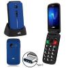 CDR C50BL Cellulare Dual sim GSM. Colore blue. Bluetooth. 2.8 pollici. Jack 3,5. Torcia. GPRS. Quad band. Vibrazione. Tasto SOS. Rom 32MB con micro SD max 32GB. Radio FM. Fotocamera: 0.3 Megapixel. Porta di ricaricai: TypeC.  CDR-C50-B  art.17 DPR 633/72"