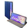 Compatibile Custodia Samsung Galaxy A05. Satin2, Colore blue. apertura a libro, portatessera, chiusura magnetica, funzione stand,taschina portatessere. superficie esterna con una trama intrecciata in leggero rilievo. SATIN2-2127BL