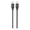 Compatibile Cavo dati e ricarica Type-C/Type-C 3A (60W) cm 100 per dispositivi con connettore Type-C. Colore black. CC003TT-B