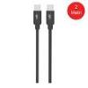 Compatibile Cavo dati e ricarica Type-C/Type-C 3A (60W) cm 200 per dispositivi con connettore Type-C. Colore black. CC003TT-B2
