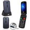 CDR C50BL Cellulare Dual sim GSM. Colore blue. Bluetooth. 2.8 pollici. Jack 3,5. Torcia. GPRS. Quad band. Vibrazione. Tasto SOS. Rom 32MB con micro SD max 32GB. Radio FM. Fotocamera: 0.3 Megapixel. Porta di ricaricai: TypeC.  CDR-C50-B  art.17 DPR 633/72"