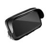 Supporto universale per moto waterproof da 6.4" a 8". Colore black.
Materiale antigraffio.
Presente un deflettore in modo da rendere più comoda la vista del display.
Dotato di una zip per facilitare l'inserimento del proprio dispositivo.  SUPPBIKE