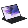 Samsung Book Cover Keyboard Slim, Nero custodia e tastiera. È compatibile con i tablet Samsung Galaxy con display da 12,4 pollici, in particolare i modelli Samsung Galaxy Tab S7+, Galaxy Tab S7 FE e Galaxy Tab S8+. EF-DT730BBEGFR